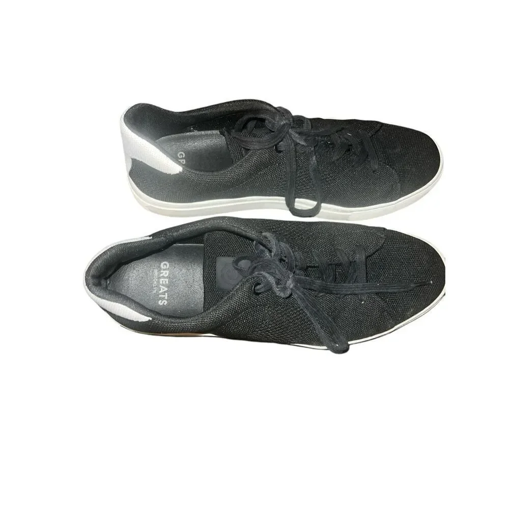 ✨GREATS Men’s Royale Knit Lace Up Black Sz 11 Sneakers✨